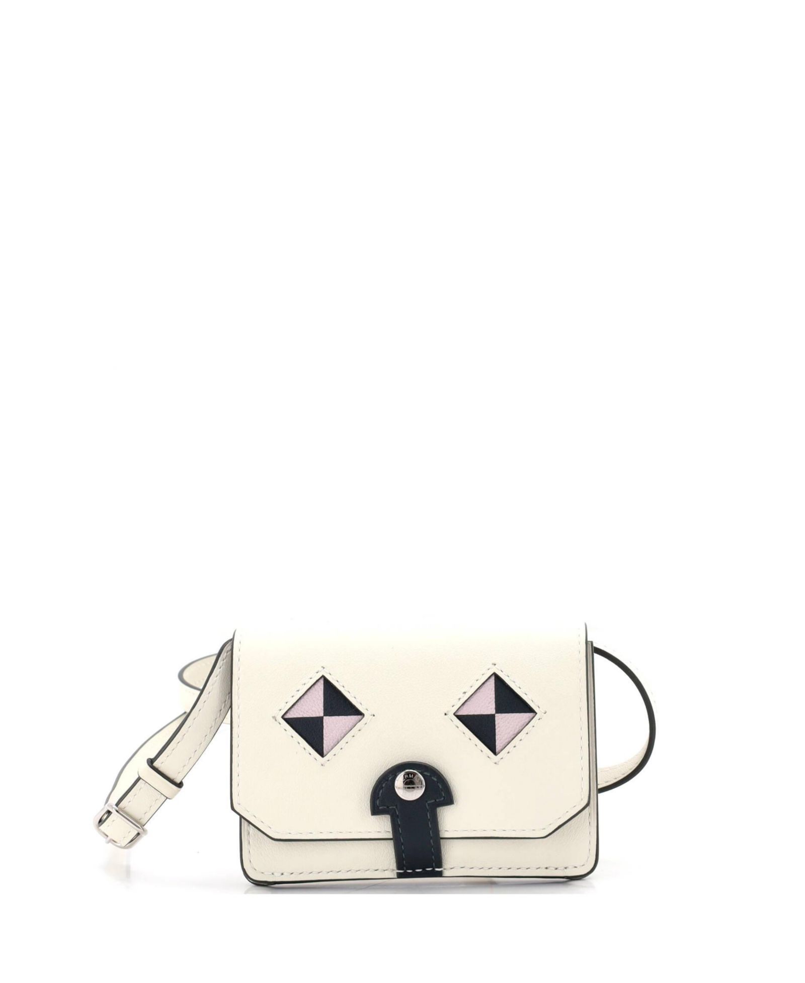 Pre-Owned HERMÉS держатель для карт Chien со ремешком Swift и Chevre Mysore