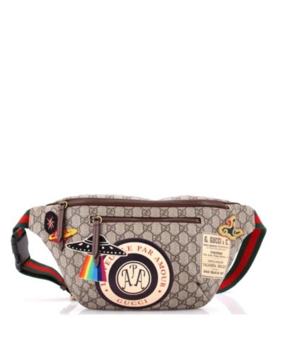 Брендовая сумка через плечо Gucci Courrier Zip, покрытый холст GG