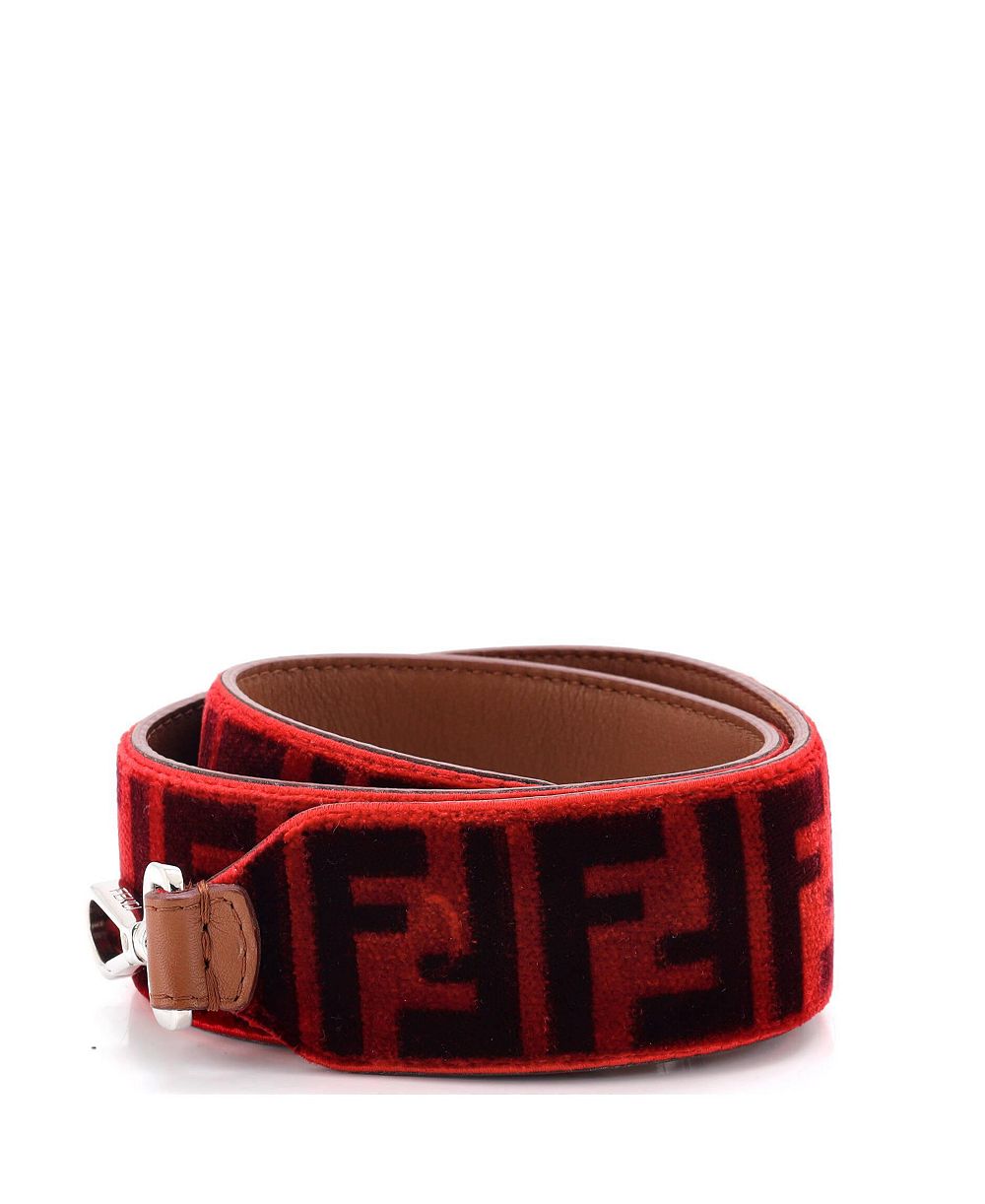Ремень для сумки Pre-Owned Fendi Strap You Shoulder Strap Zucca Velvet