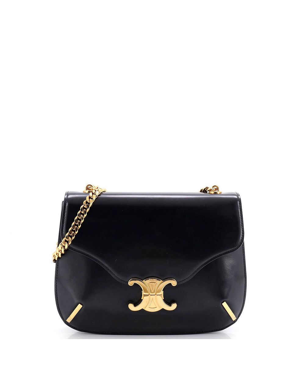 Сумка через плечо Pre-Owned Celine Small Besace Triomphe Smooth Calfskin