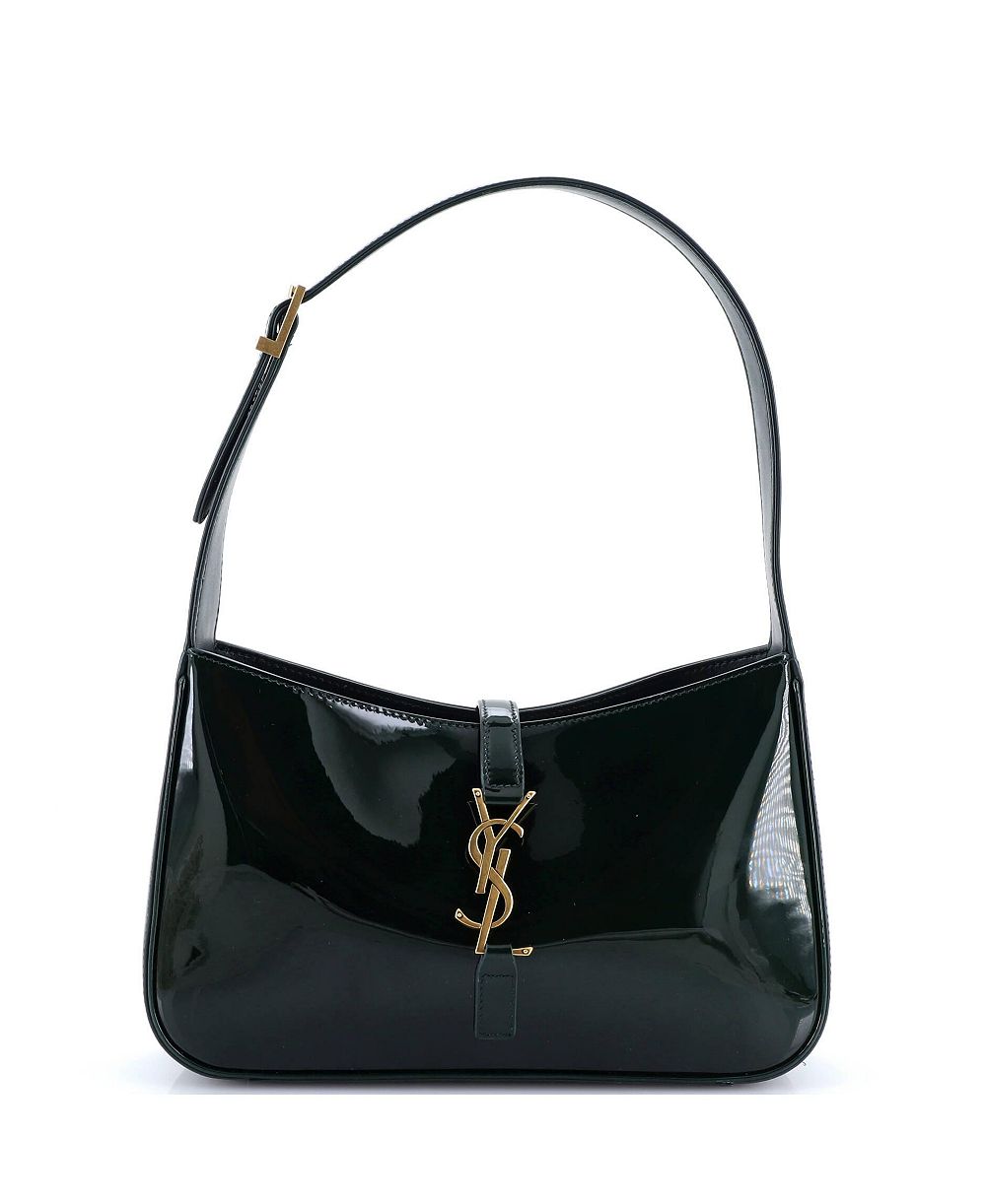 Pre-Owned Saint Laurent маленькая сумка-хобо Le 5 a 7 из лакированной кожи