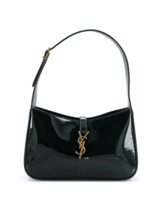 Pre-Owned Saint Laurent маленькая сумка-хобо Le 5 a 7 из лакированной кожи