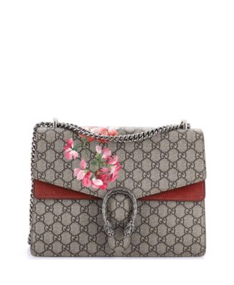 Pre-Owned Gucci Medium Dionysus Bag Blooms Print GG Coated Canvas