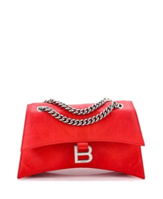 Сумка Pre-Owned Balenciaga Small Crush Chain Flap Bag Leather