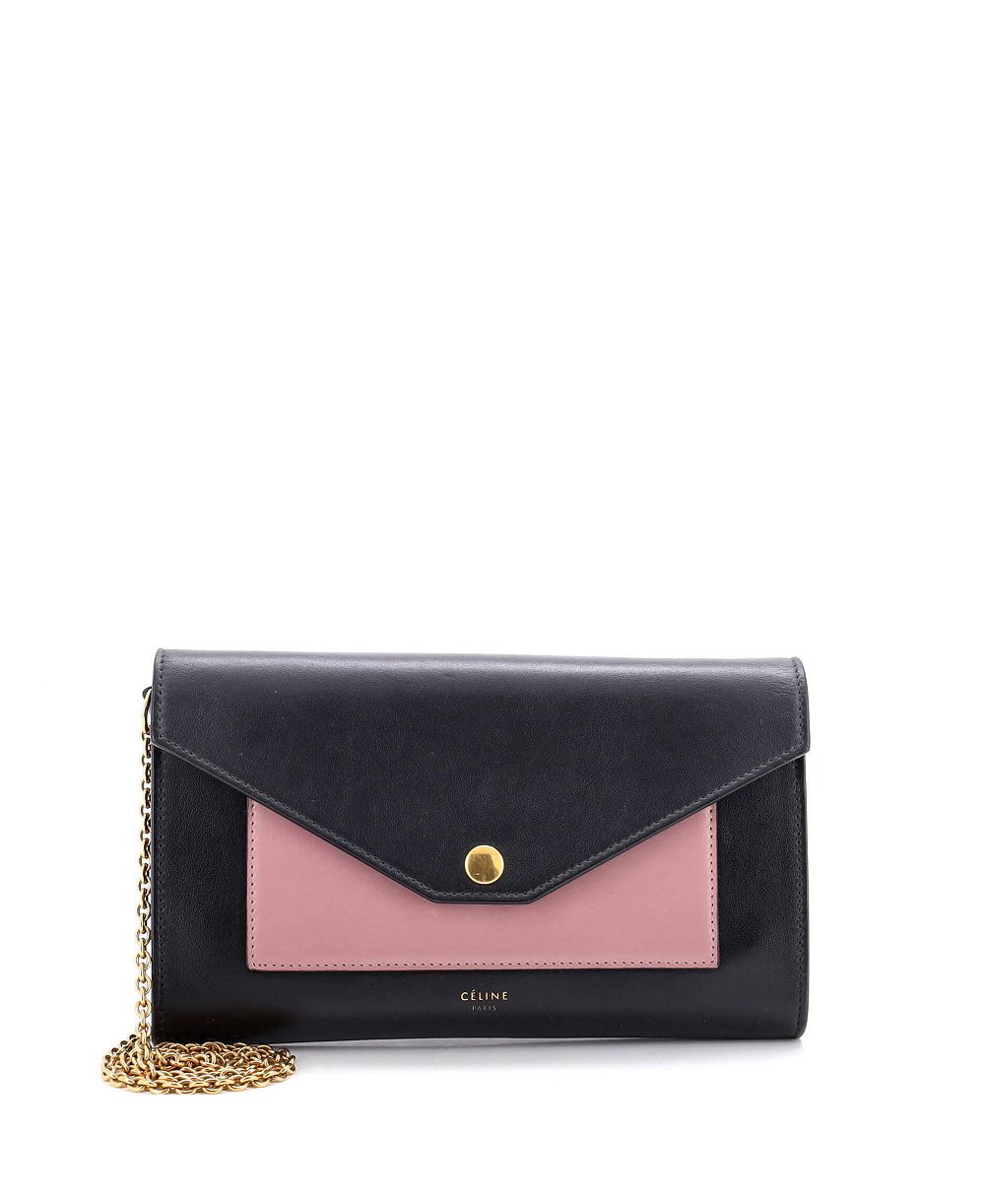 Pre-Owned Celine Small Pocket Envelope Shoulder Bag Leather