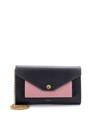 Pre-Owned Celine Small Pocket Envelope Shoulder Bag Leather