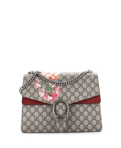 Pre-Owned Gucci Medium Dionysus Bag Blooms Print GG Coated Canvas