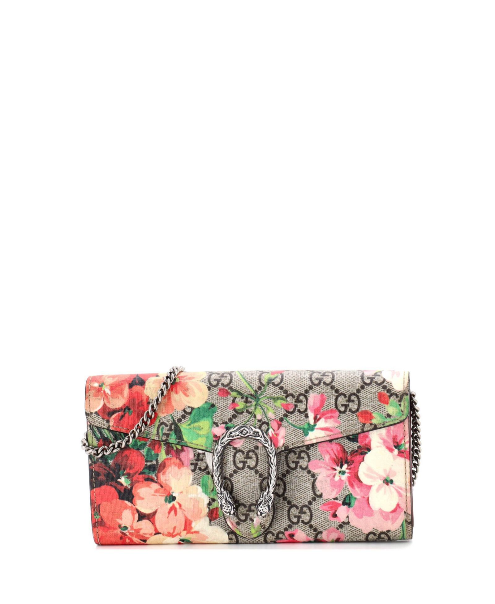 Кошелек Gucci Long Dionysus Chain Blooms Print GG Coated Canvas (Pre-Owned)