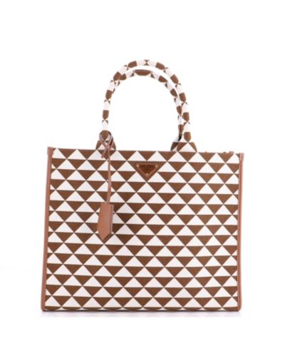 Pre-Owned Prada Large Symbole Shopper Tote Jacquard