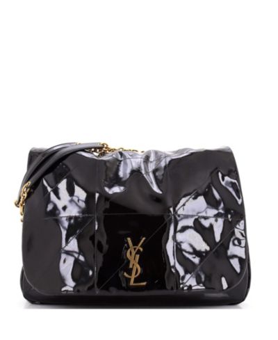 Pre-Owned Saint Laurent Large Jamie 4.3 Shoulder Bag Quilted Patent