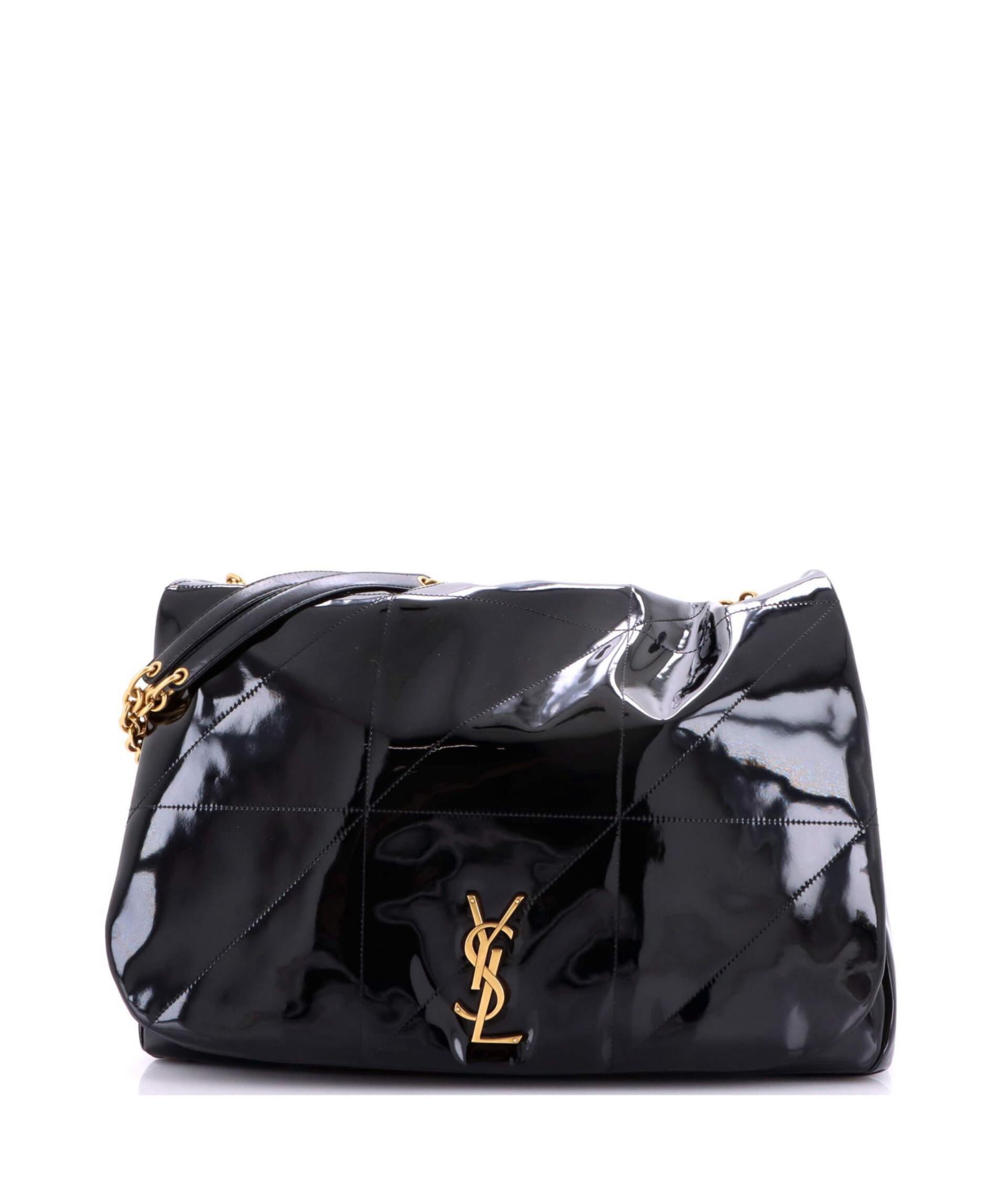 Pre-Owned Saint Laurent Большая сумка через плечо Jamie 4.3 стеганая лакированная