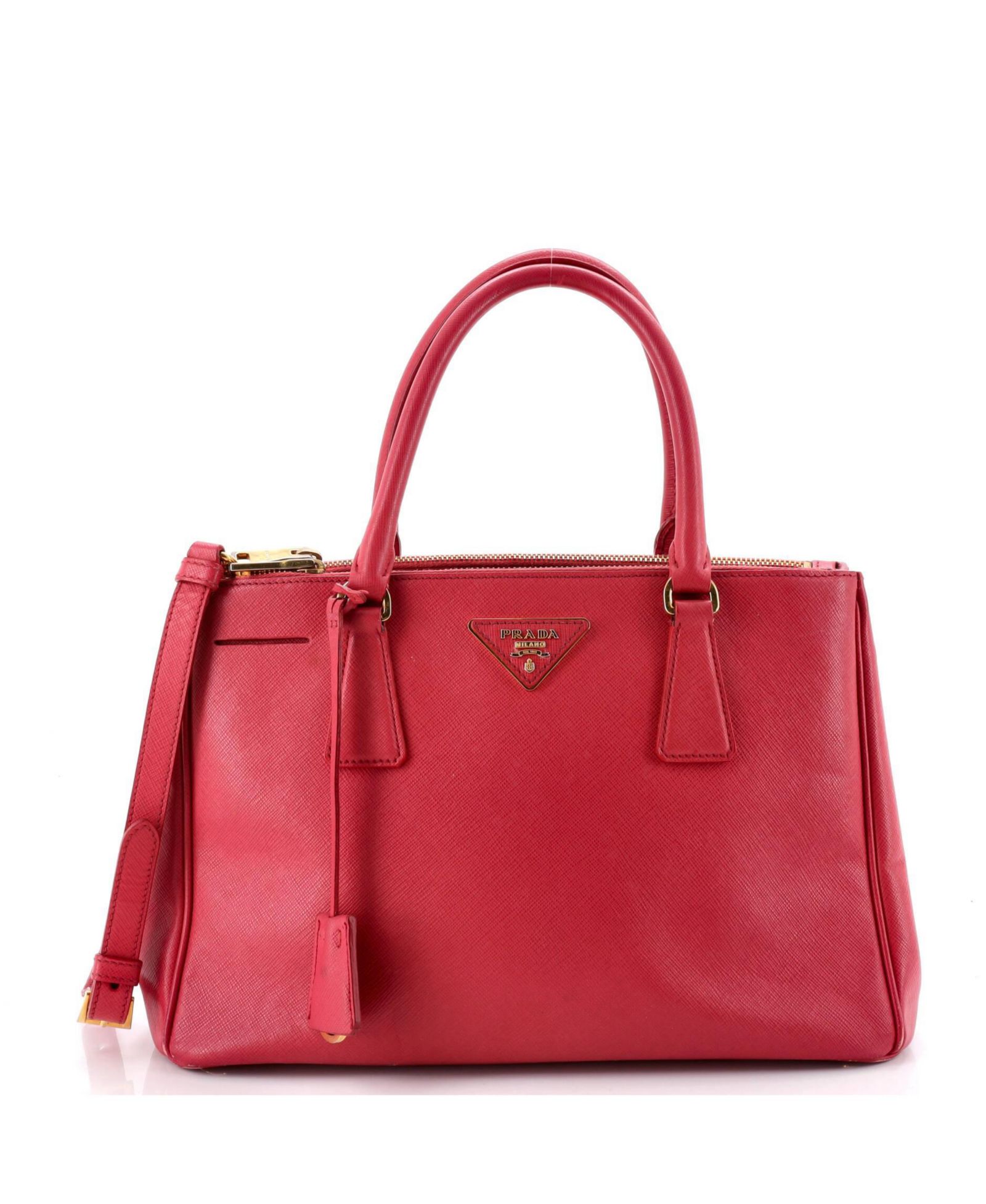 Сумка-тоут Prada Medium Double Zip Lux Saffiano Leather, б/у