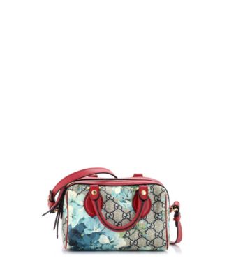 Б/у сумка Gucci Nano Convertible Boston Bag Blooms Print GG Coated Canvas