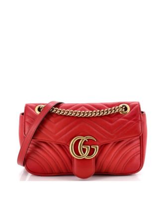Б/у сумка Gucci Medium GG Marmont Flap из кожи Matelasse