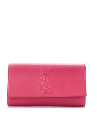 Saint Laurent Large Belle de Jour клатч из кожи, б/у