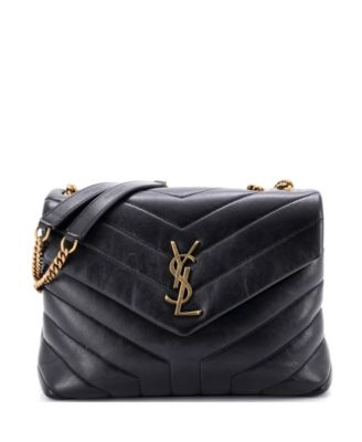 Подержанная плечевая сумка Saint Laurent Loulou, кожа Matelasse Chevron
