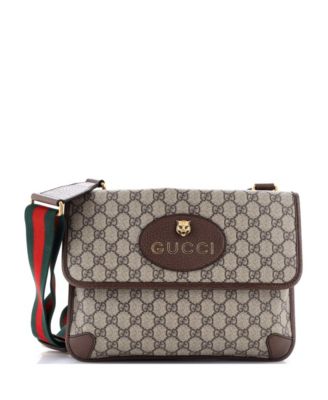 Pre-Owned Gucci Medium Neo Vintage Flap Messenger GG Coated Canvas