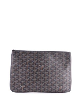 Pre-Owned Goyard MM Senat Zip Pouch Coated Canvas