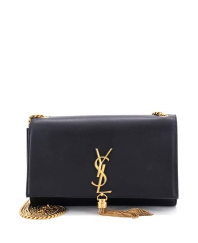 Сумка через плечо Pre-Owned Saint Laurent Medium Classic Monogram Tassel Crossbody из кожи