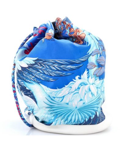 Pre-Owned HERMÉS сумка Soie Cool, шелк и кожа теленка