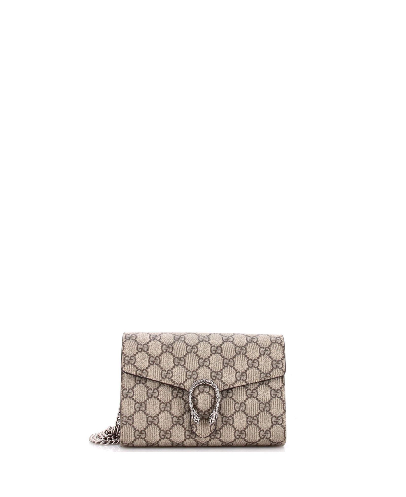Pre-Owned Gucci Small Dionysus Chain Wallet GG Coated Canvas