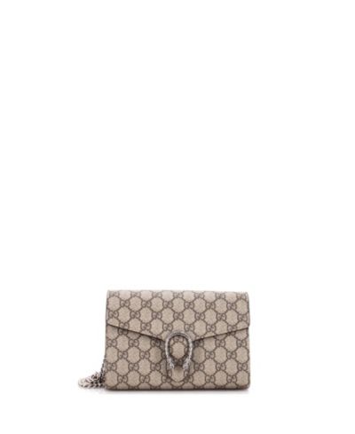 Pre-Owned Gucci Small Dionysus Chain Wallet GG Coated Canvas