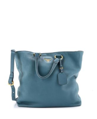 Pre-Owned Prada Large Convertible Shopper Tote Vitello Daino