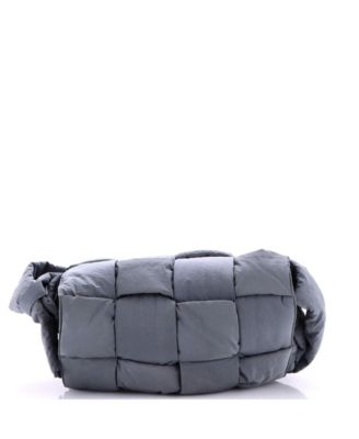 Pre-Owned Bottega Veneta Padded Tech Cassette Crossbody Bag Intrecciato Nylon
