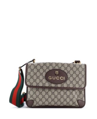Gucci Neo Vintage Flap Messenger GG Coated Canvas, б/у, Medium