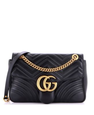 Gucci Средняя сумка GG Marmont Flap Matelasse кожаная