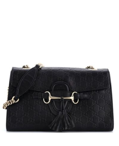 Сумка Gucci Medium Emily Chain Flap Guccissima Leather Pre-Owned
