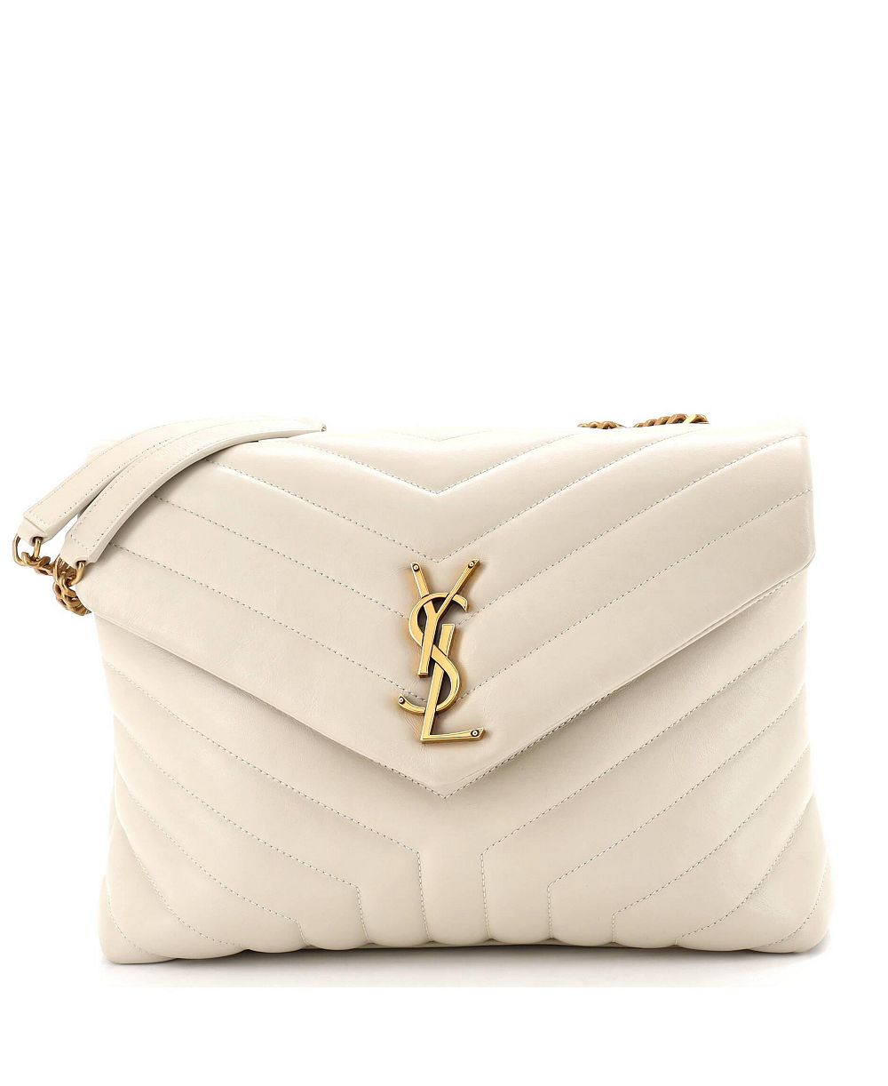 Сумка через плечо Saint Laurent Loulou Matelasse Chevron Leather Medium, Pre-Owned