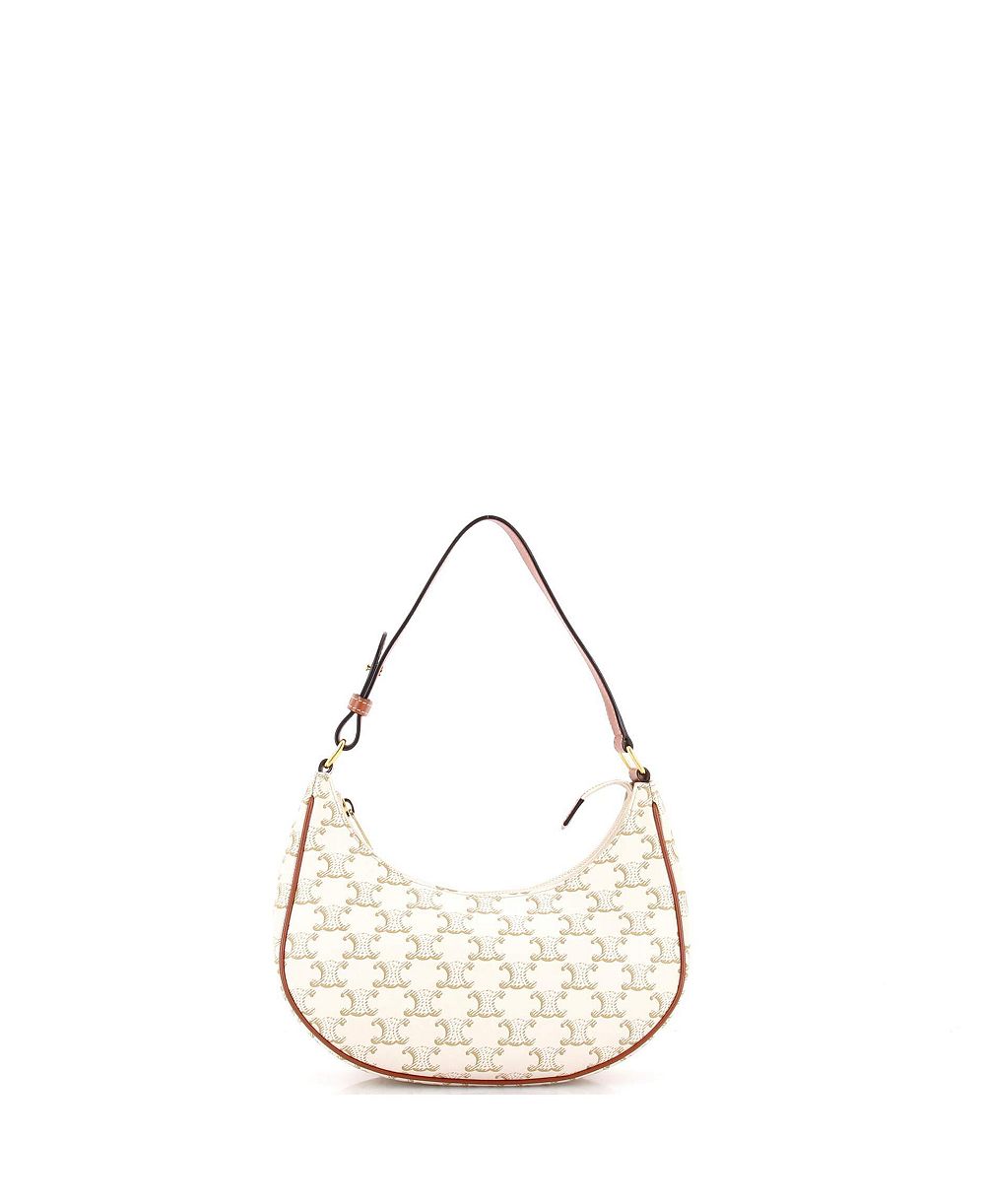 Pre-Owned Celine Ava Bag Triomphe Coated Canvas