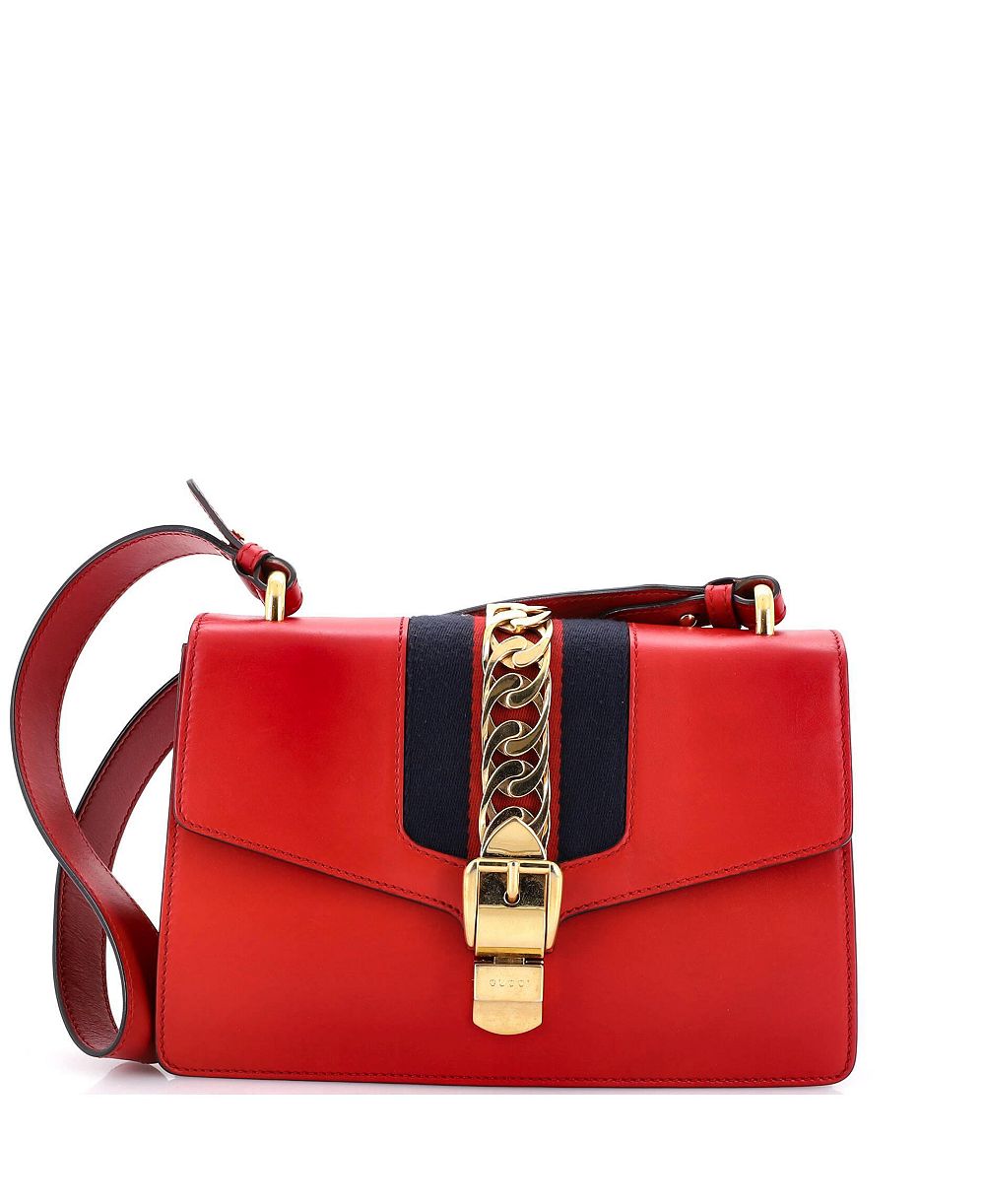 Gucci сумка через плечо Sylvie из кожи