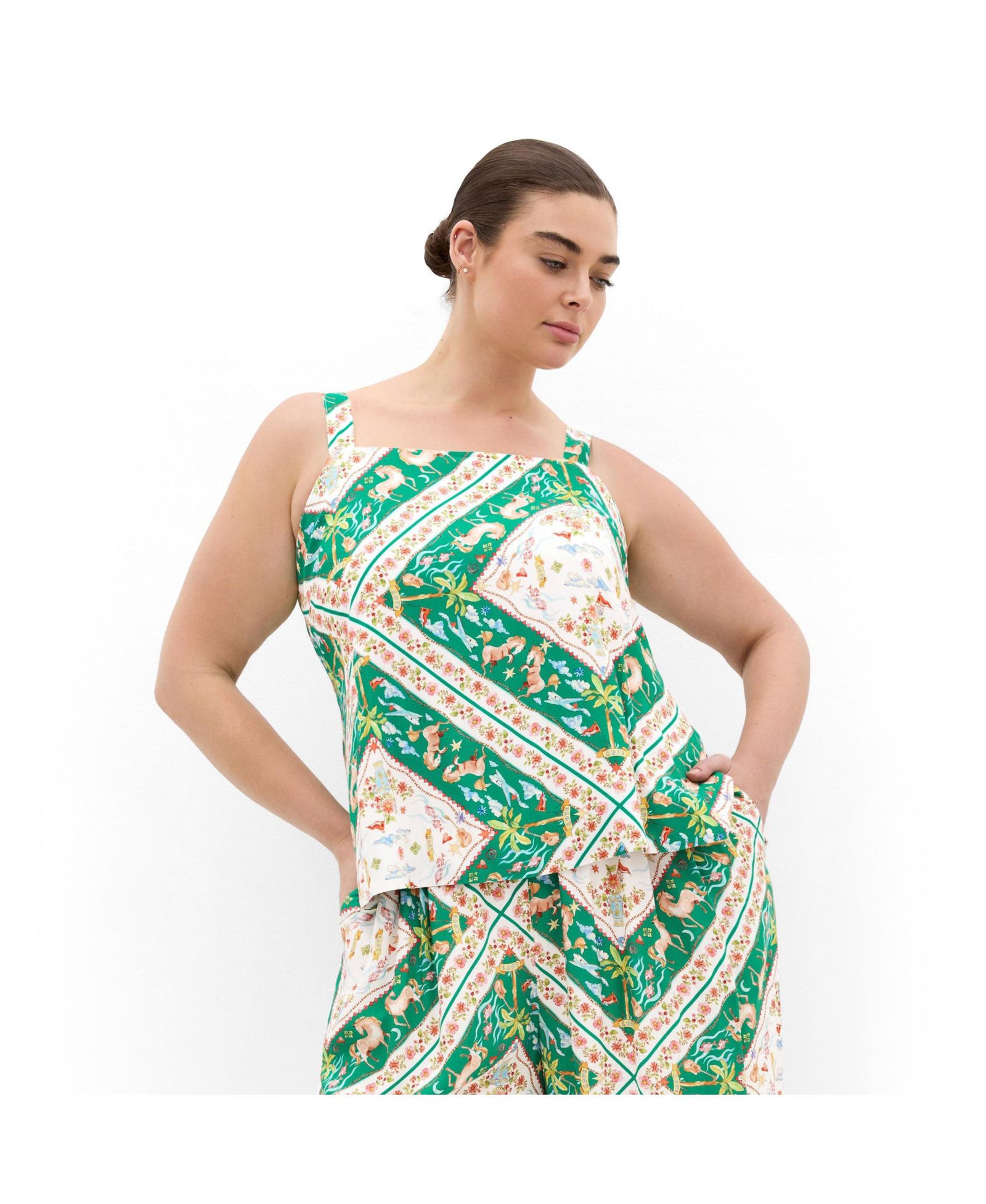 Женский топ CITY CHIC Plus Size Jayla Prairie Print