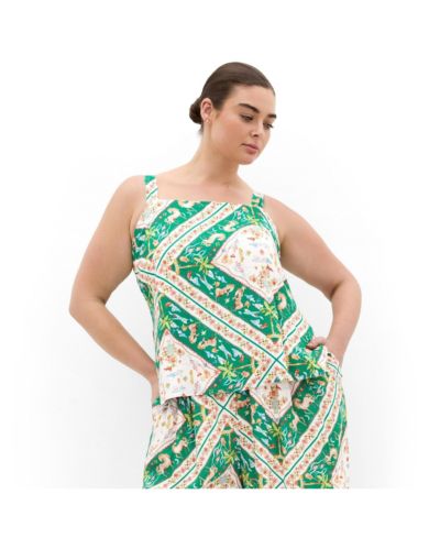 CITY CHIC Women's Plus Size Jayla Prairie Print Top
