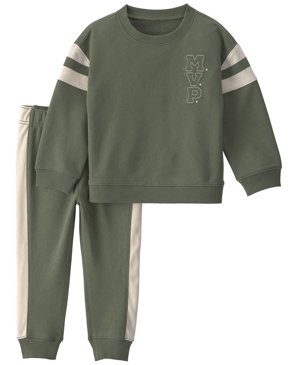 Carter's Baby Boys' MVP French Terry Sweatshirt and Jogger Pants, 2-Piece Set