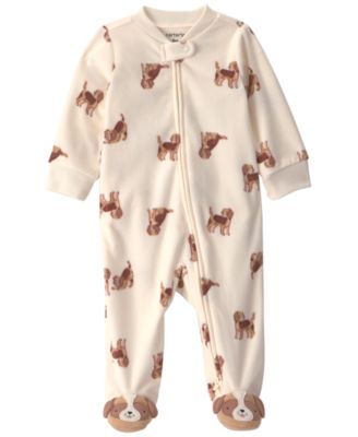 Детский комбинезон Carter's Dog Fleece 2-Way Zip Sleep & Play