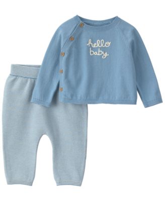 Детский комплект из топа с длинным рукавом и брюк Carter's Hello Baby