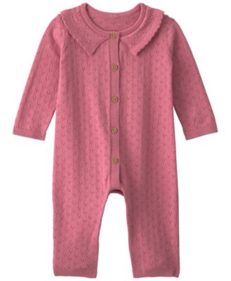 Детский комбинезон Carter's Baby Girls' Pointelle Long-Sleeve Jumpsuit