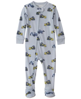Детский комбинезон Carter's Baby Boys' Construction 2-Way Zip Dream Plush Snug-Fit Footed Pajama