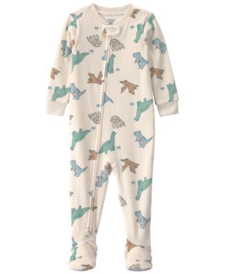 Детский пижама Carter's Dino 2-Way Zip Dream Plush Snug-Fit Footed