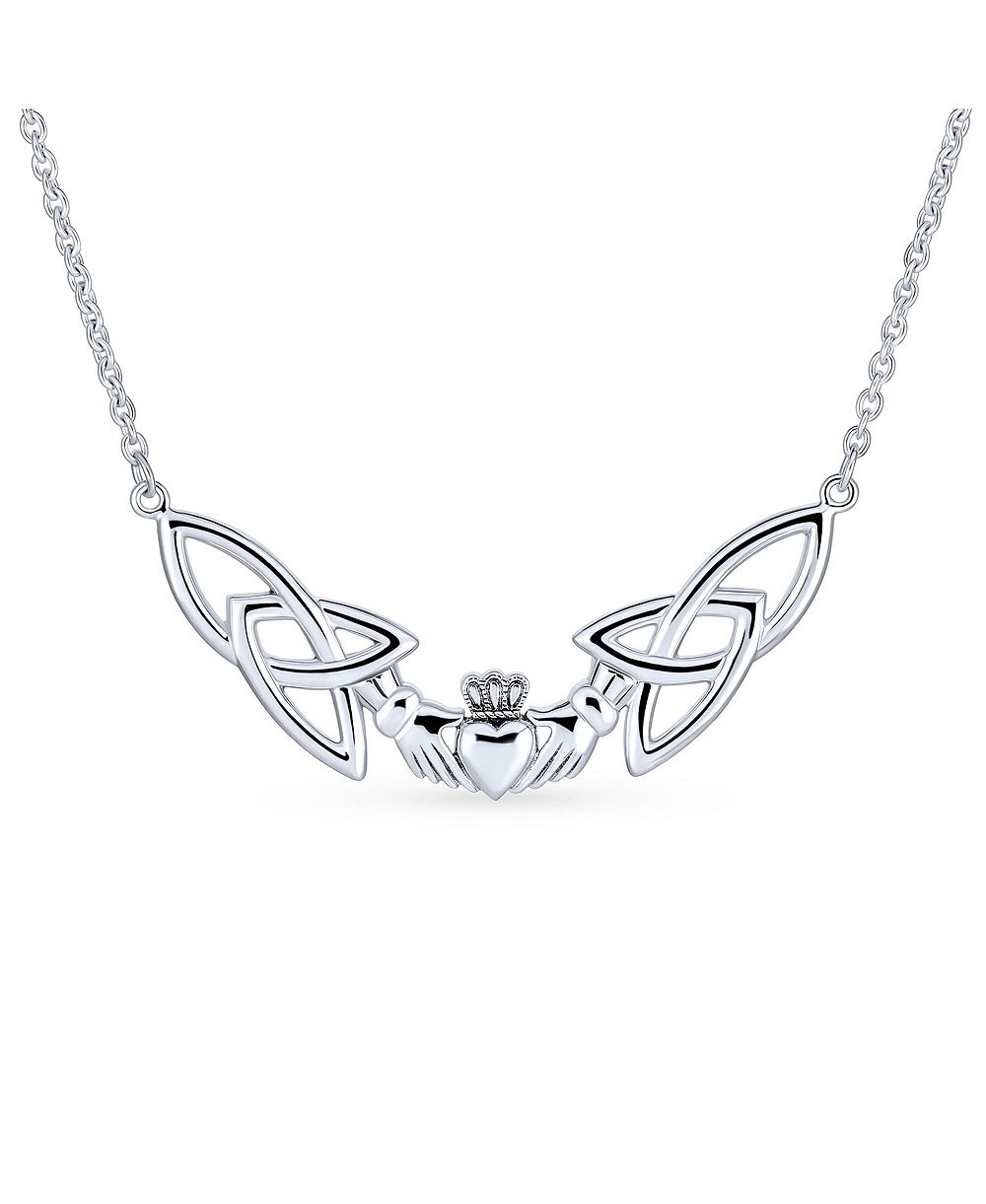 Bling Jewelry романтическое ожерелье Claddagh с узлом дружбы