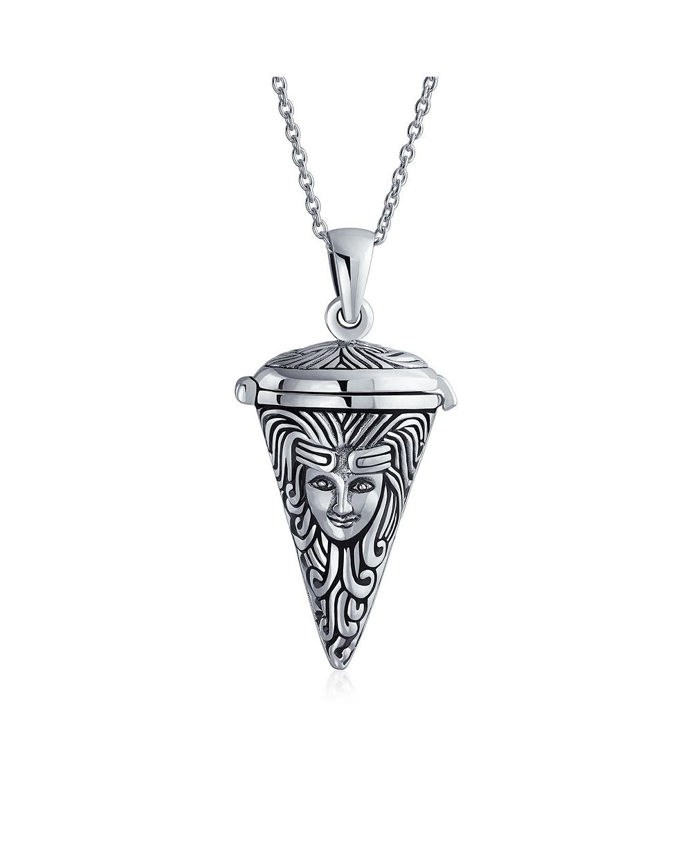 Подвеска-медальон Bling Jewelry Angel Goddess Protector of Mother Earth, серебро .925 Sterling Silver
