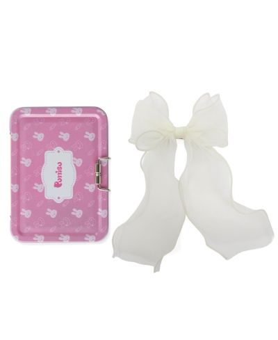 Набор заколок Puttisu Girls Organza Large Bow с металлическим футляром