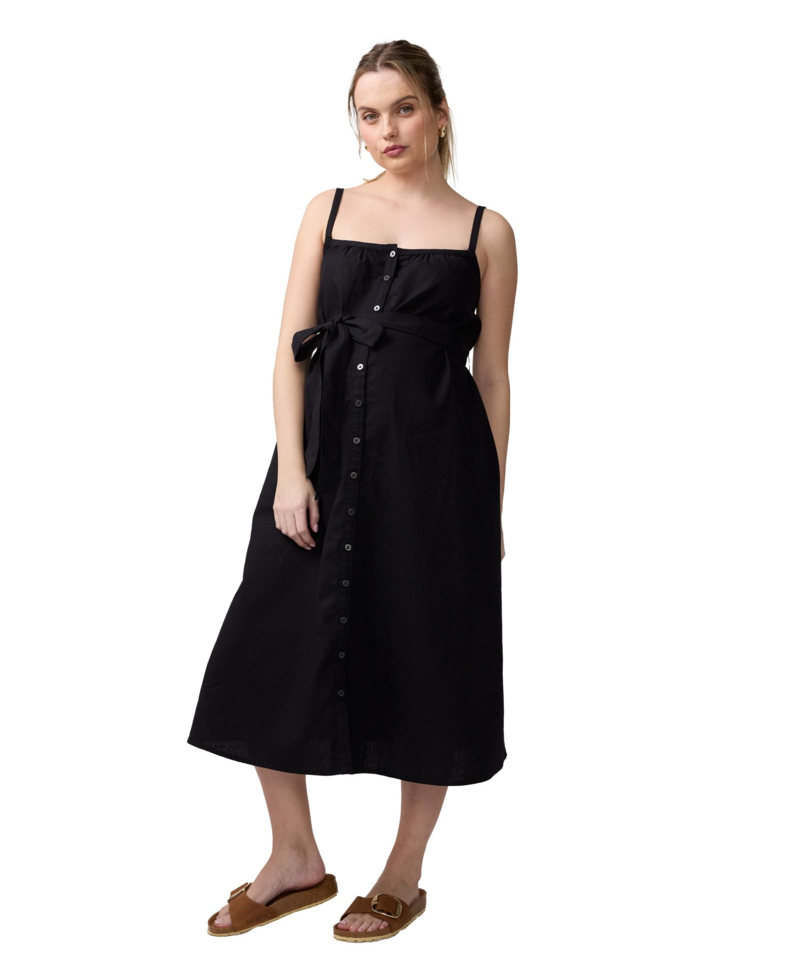 Женское платье миди Ingrid + Isabel Sleeveless Button Front