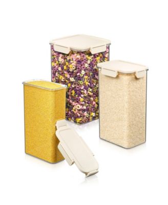 Контейнер для хранения продуктов Sorbus 3 Piece Assorted Size Tall Airtight Clear Stackable