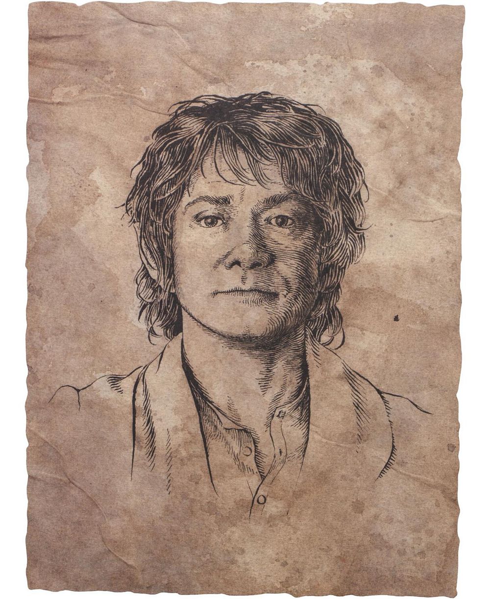 WETA Workshop - The Hobbit Trilogy - Bilbo Portrait Art Print