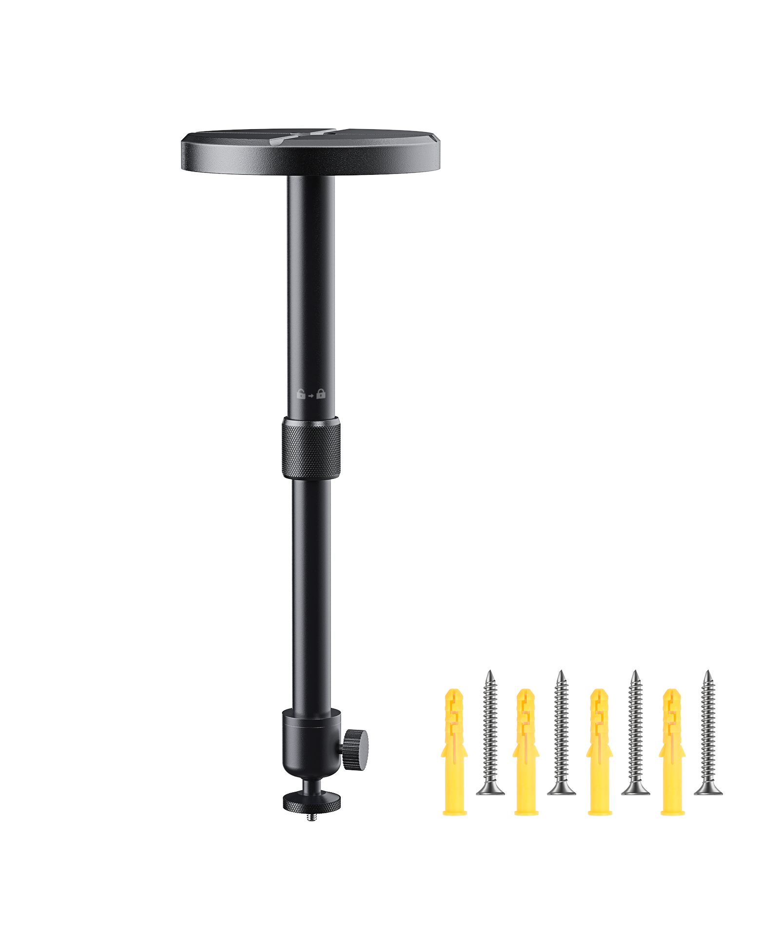 Крепеж для мини-проектора Aurzen Ceiling Projector Mount, 1/4-Inch Screw, Adjustable 9"-15" Length