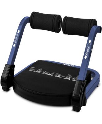 SQUATZ Ab Machine for Core Workout, Adjustable Sit-Up Trainer with Auto Rebound, 3 Resistance Levels, 350 lb Capacity